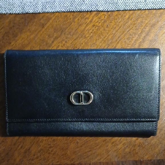 Dior Black Leather Wallet - Picture 1 of 14